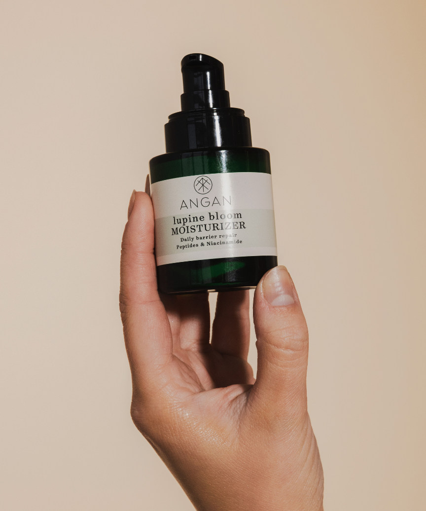 ANGAN Lupine Bloom Moisturizer — product packaging detail