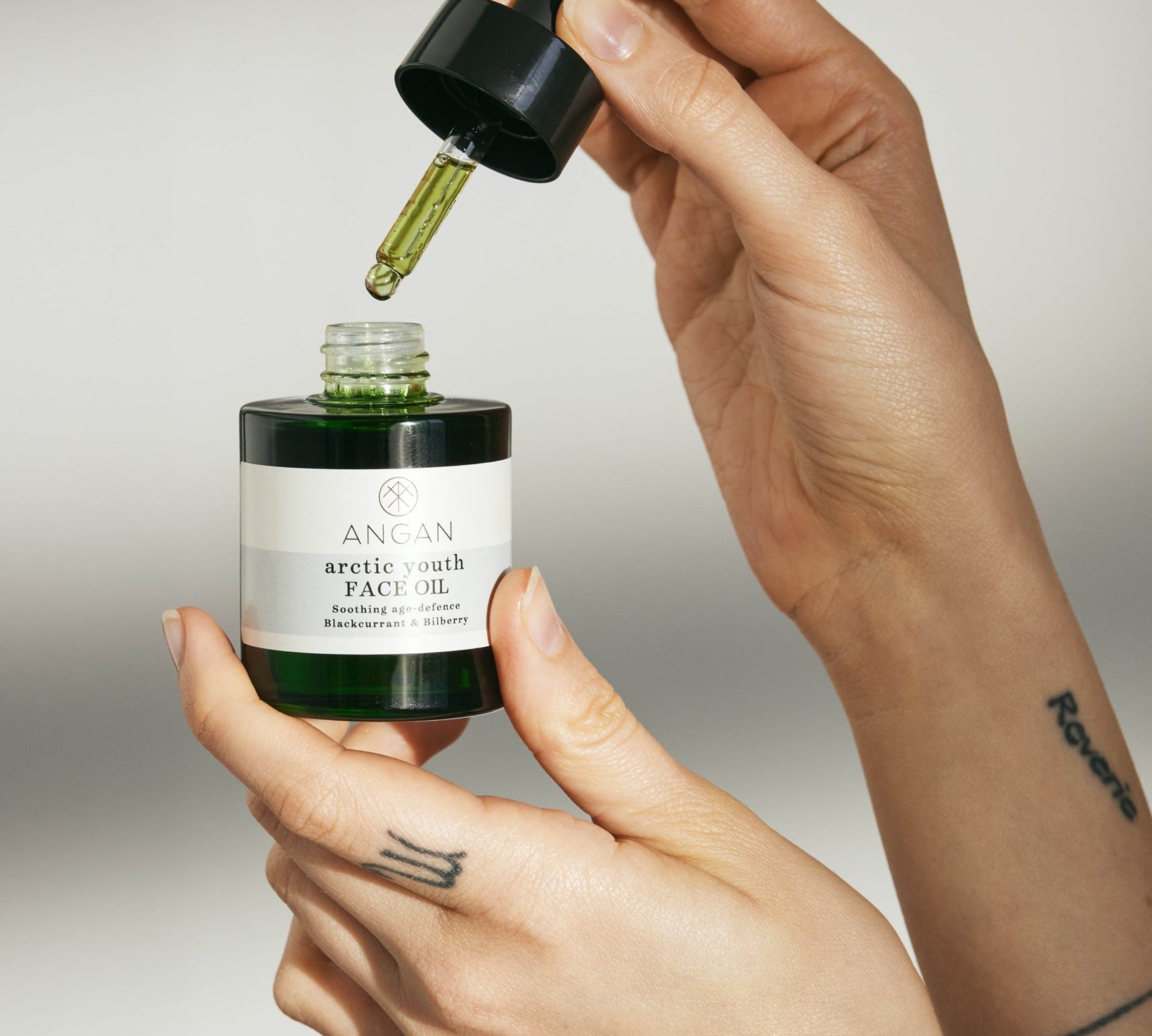 ANGAN Arctic Youth Face Oil — 30ml glass dropper bottle